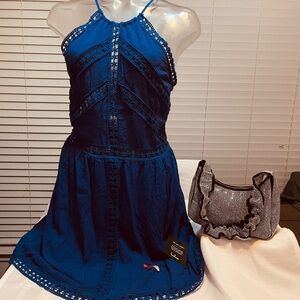 Lulus Blue Halter Dress
